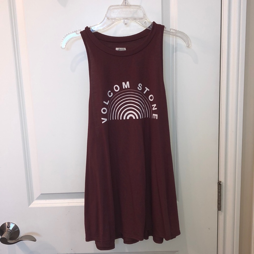 ♦️ Maroon Volcom Stone tank ♦️